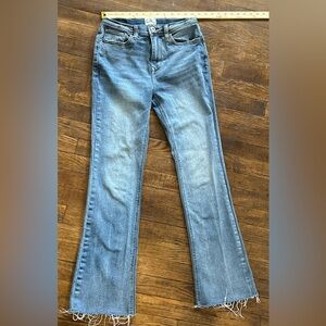 C&C California boot cut jeans size 6/28- distressed jeans